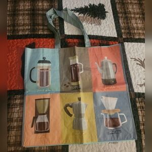 Marshalls Multicolor Coffee Design Tote Bag